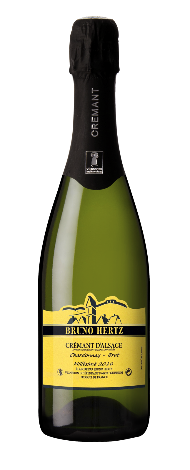 Crémant d'Alsace Blanc Brut Chardonnay MILLESIME 2016